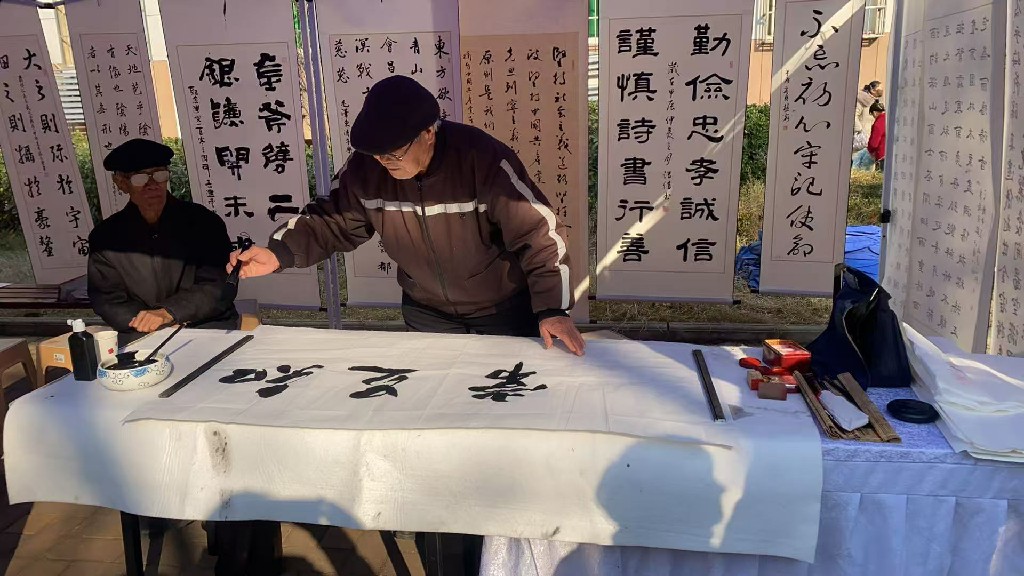 渭南市临渭区：银龄丹心献社会 墨香志愿暖初冬