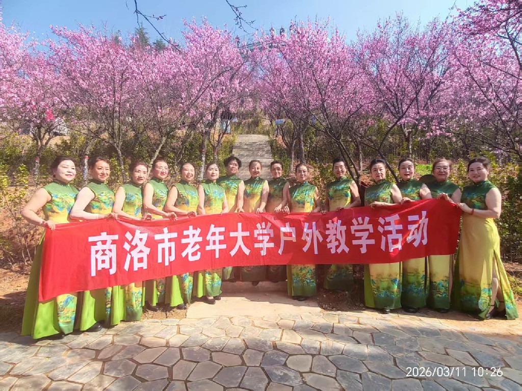 商洛市老年大学开展“梅香雅韵·银龄芳华”户外教学活动