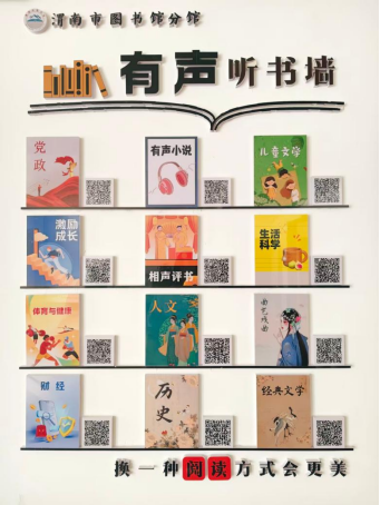 渭南市图书馆老年大学分馆正式挂牌“有声听书墙”开启智慧阅读新模式
